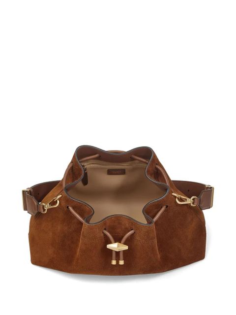 Jimmy Choo Cinch M bucket bag - Brown