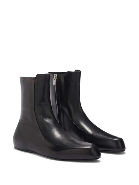 Jil Sander leather ankle boots - Black