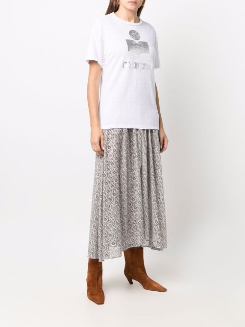 MARANT ÉTOILE Zewel logo-print T-shirt - White - zdjęcie produktu nr 2