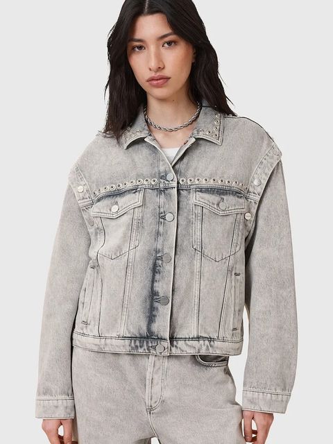 AllSaints kurtka jeansowa bawełniana CHLO