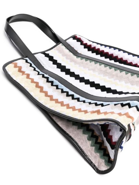 Missoni zigzag-woven tote bag - Grey