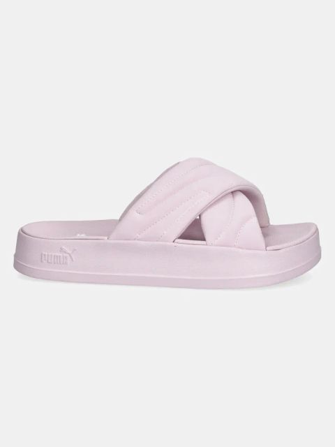 Puma klapki Leadcat Platform damskie kolor różowy na platformie 400340