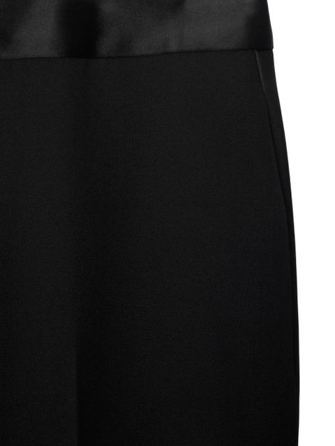 Burberry wool straight-leg trousers - Black