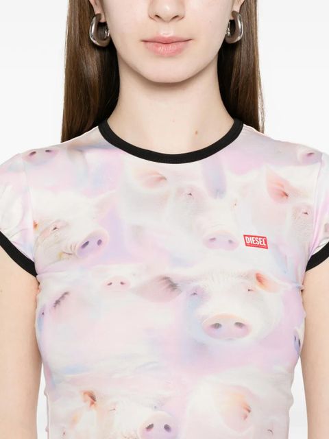 Diesel T-unkp printed T-shirt - White