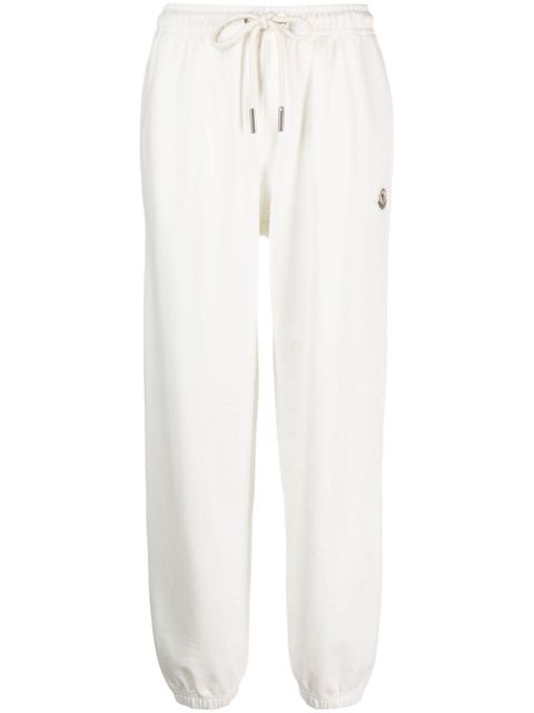 Moncler drawstring-waist cotton track pants - White - zdjęcie produktu nr 1