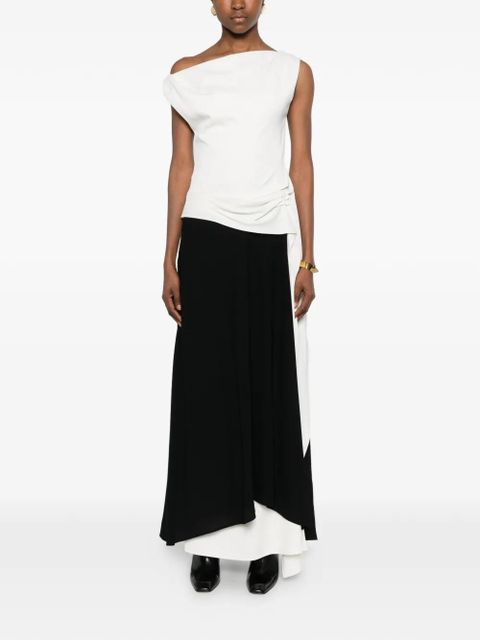 Proenza Schouler Dallah draped midi dress - White