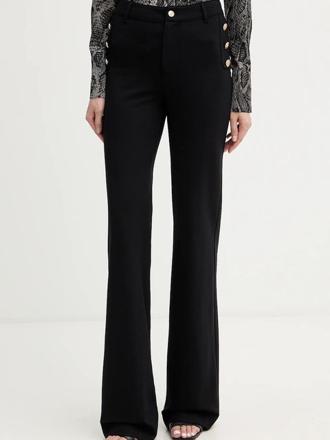 Guess spodnie CHRISSY damskie kolor czarny proste high waist W5BB16 KCMU2 - zdjęcie produktu nr 1