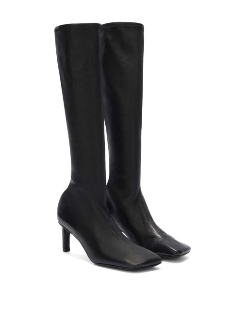 Jil Sander 70mm leather knee boots - Black