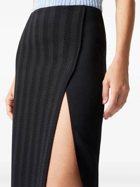 Missoni zigzag-pattern midi skirt - Black