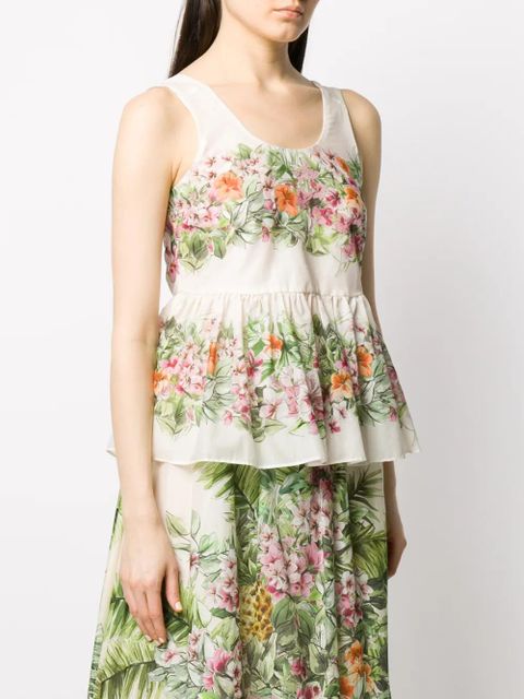 TWINSET sleeveless peplum blouse - Neutrals