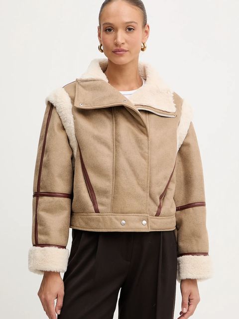 BOSS Orange kurtka kolor beżowy przejściowa 50548600 - zdjęcie produktu nr 1