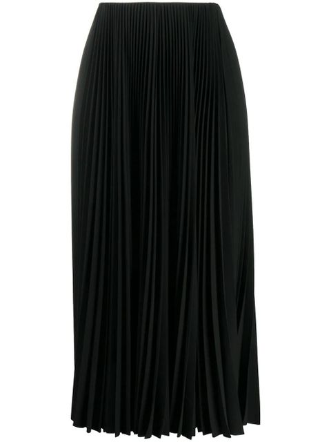 Balenciaga pleated midi skirt - Black - zdjęcie produktu nr 1