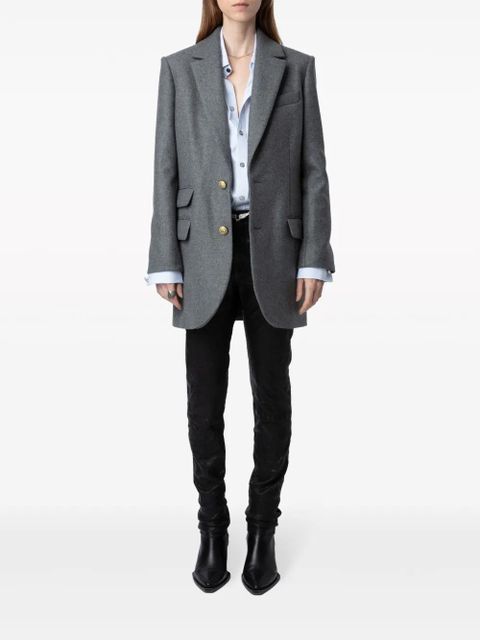 Zadig&Voltaire Violet single-breasted coat - Grey - zdjęcie produktu nr 2