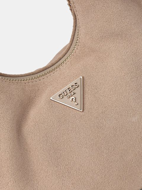 Guess torebka zamszowa ISOTTA kolor beżowy HWSG96 60010