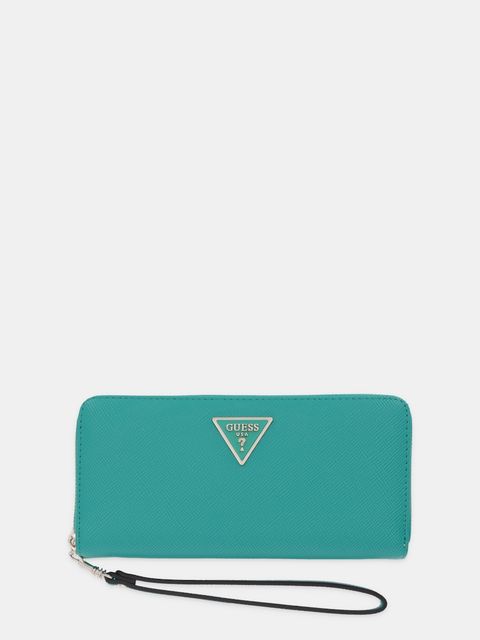 Guess portfel LAUREL damski kolor zielony SWZG74 59146 - zdjęcie produktu nr 1