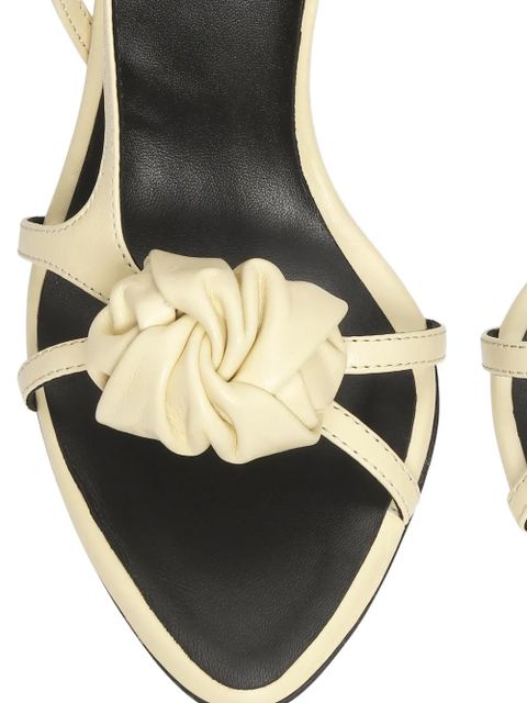 ROTATE BIRGER CHRISTENSEN Knot leather sandals - Neutrals