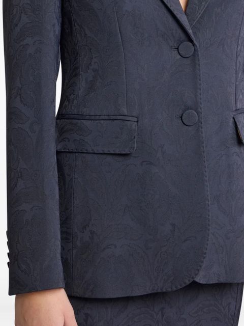 ETRO paisley-pattern cady blazer - Blue - zdjęcie produktu nr 2