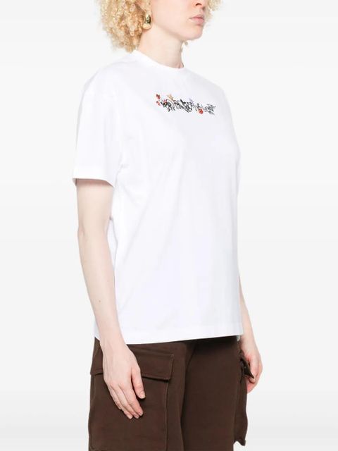 Off-White floral-logo T-shirt
