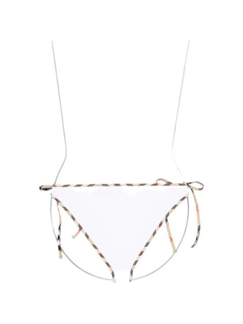 Burberry tie-fastening bikini bottoms - White - zdjęcie produktu nr 2