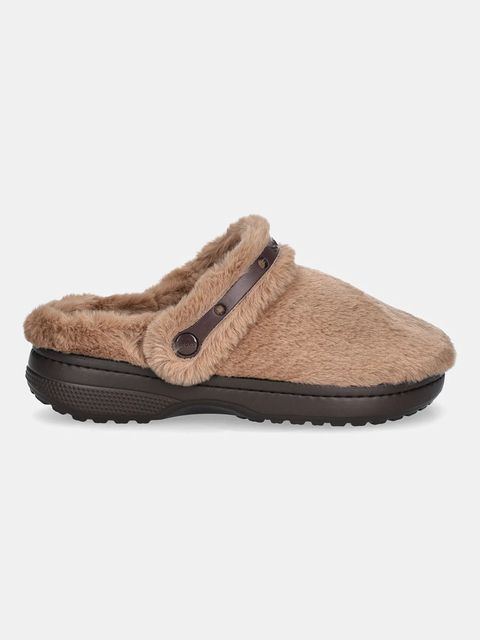 Crocs kapcie Classic Unfurgettable Clog kolor brązowy 211116