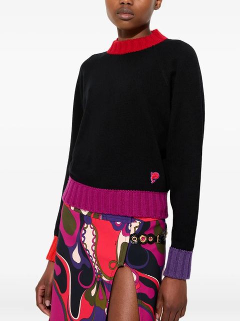 PUCCI colourblock sweater - Black