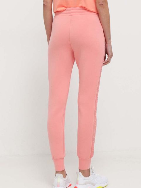 Guess spodnie dresowe ALLIE kolor różowy z nadrukiem V2YB18 K7UW2