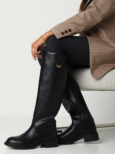 Mexx kozaki SONYA RESPECT damskie kolor czarny na płaskim obcasie MI001801853W