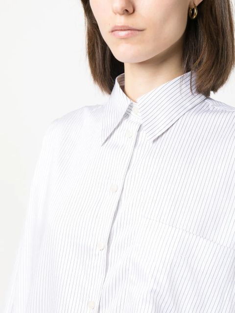 Acne Studios striped pocket shirt - White