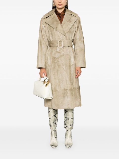 Burberry brushed trench coat - Brown