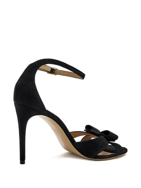 Ferragamo bow strap sandals - Black