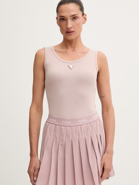 Guess top damski z bawełną OLYMPE - zdjęcie produktu nr 1