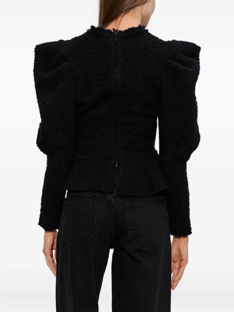 ISABEL MARANT Giamili peplum top - Black