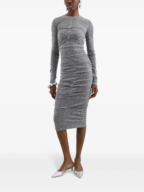 Dolce & Gabbana sequinned midi dress - Grey