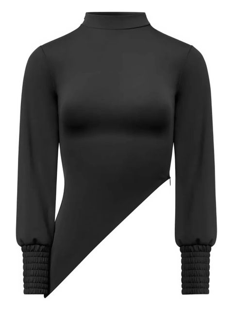 Manière De Voir mock-neck asymmetric top - Black - zdjęcie produktu nr 1