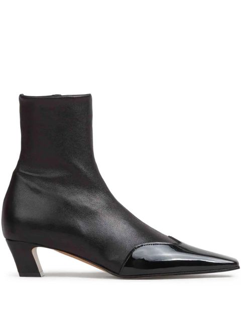 KHAITE patent leather boots - Black - zdjęcie produktu nr 1