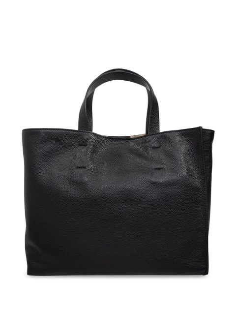 Marni logo-print leather tote bag - Black - zdjęcie produktu nr 2