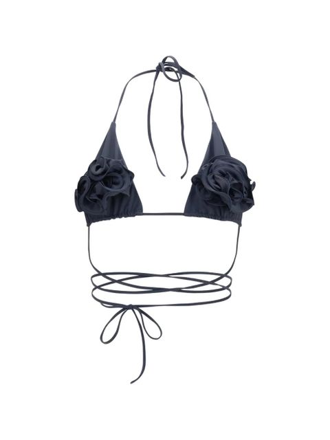 Magda Butrym foral-motif bikini top - Blue - zdjęcie produktu nr 1