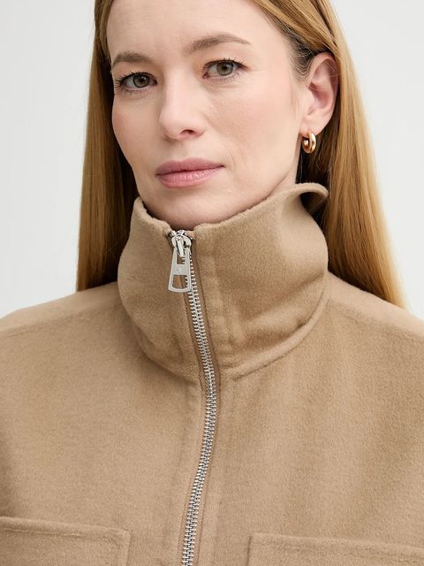 Marc O'Polo bezrękawnik z dodatkiem wełny kolor beżowy przejściowy 600005172013