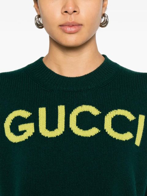 Gucci logo sweater - Green