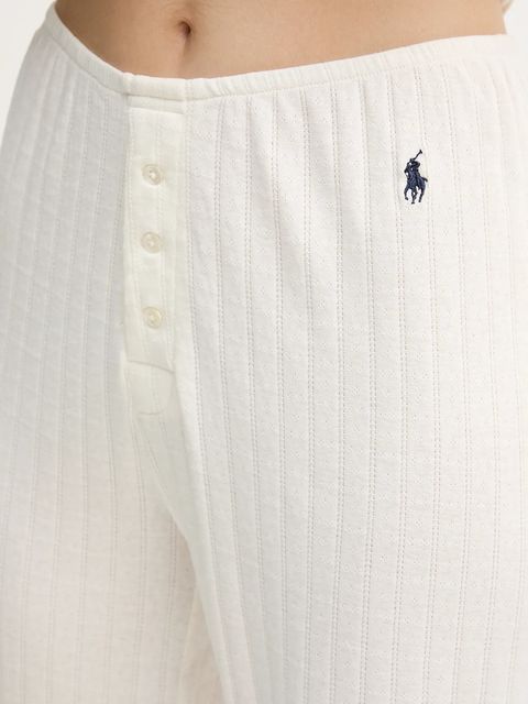 Polo Ralph Lauren piżama bawełniana damska kolor beżowy bawełniana 4P0235