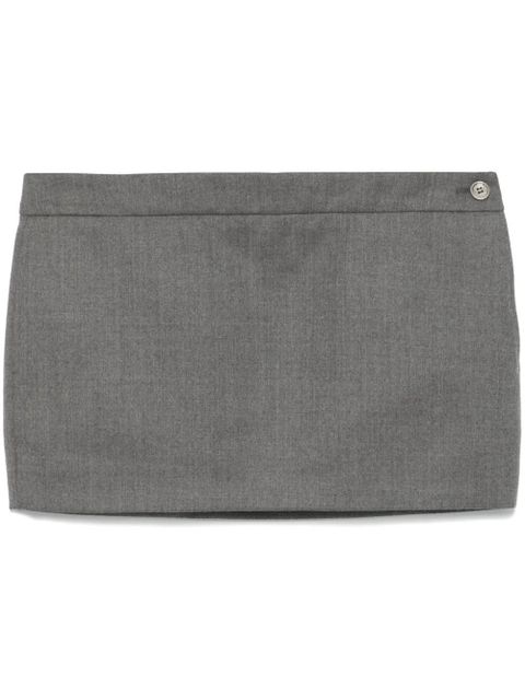 WARDROBE.NYC dart-detail mini skirt - Grey - zdjęcie produktu nr 1