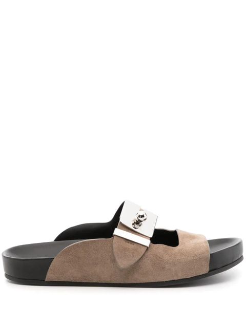 Lanvin side-buckle leather sandals - Neutrals - zdjęcie produktu nr 1
