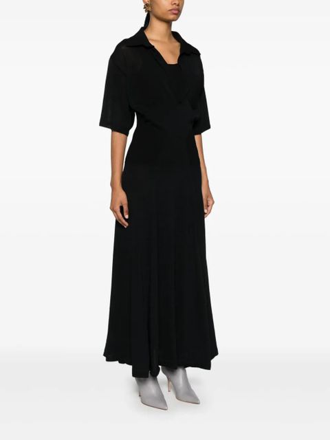 Victoria Beckham panelled knitted maxi dress - Black - zdjęcie produktu nr 2