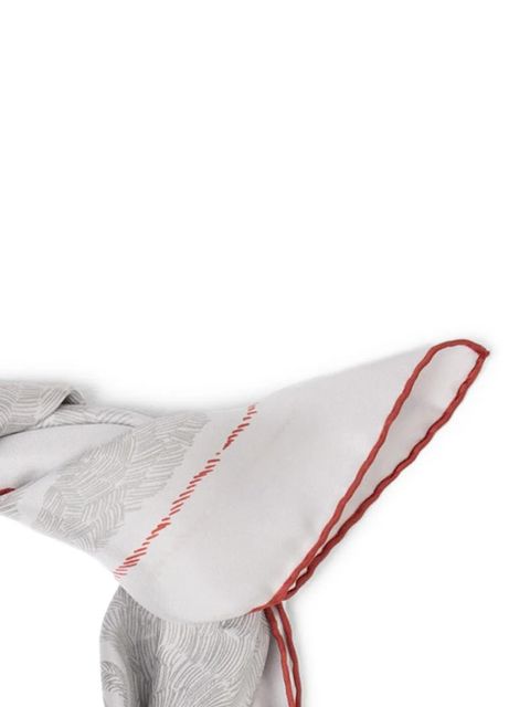 Jacquemus Le Paysan animal-print scarf - White - zdjęcie produktu nr 2