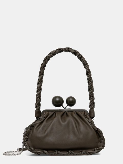 Weekend Max Mara torebka skórzana ALECITO kolor zielony 2615511144600 - zdjęcie produktu nr 1