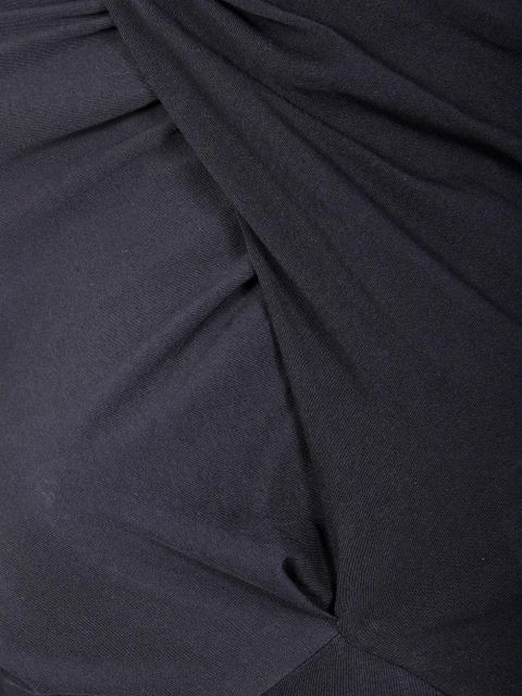 ENTIRE STUDIOS turtleneck draped top - Black