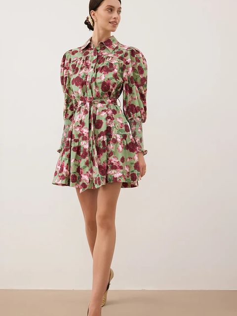 Bizuu sukienka SOREZIA kolor zielony mini rozkloszowana SOREZIA ZIELONY - zdjęcie produktu nr 1