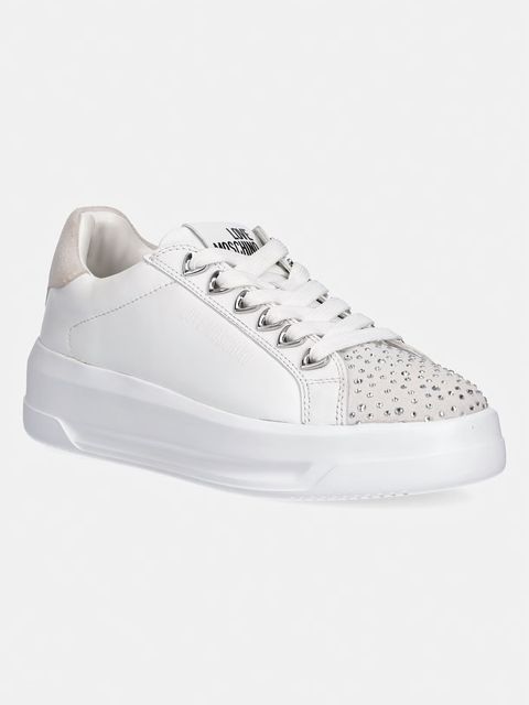 Love Moschino sneakersy skórzane