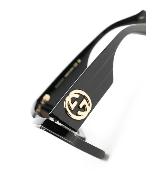 Gucci Eyewear oversized-frame sunglasses - Black