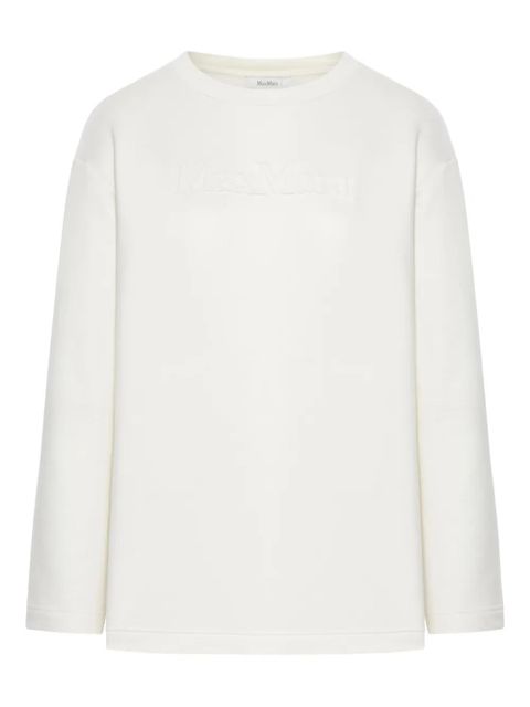 Max Mara embossed-logo sweatshirt - White - zdjęcie produktu nr 1